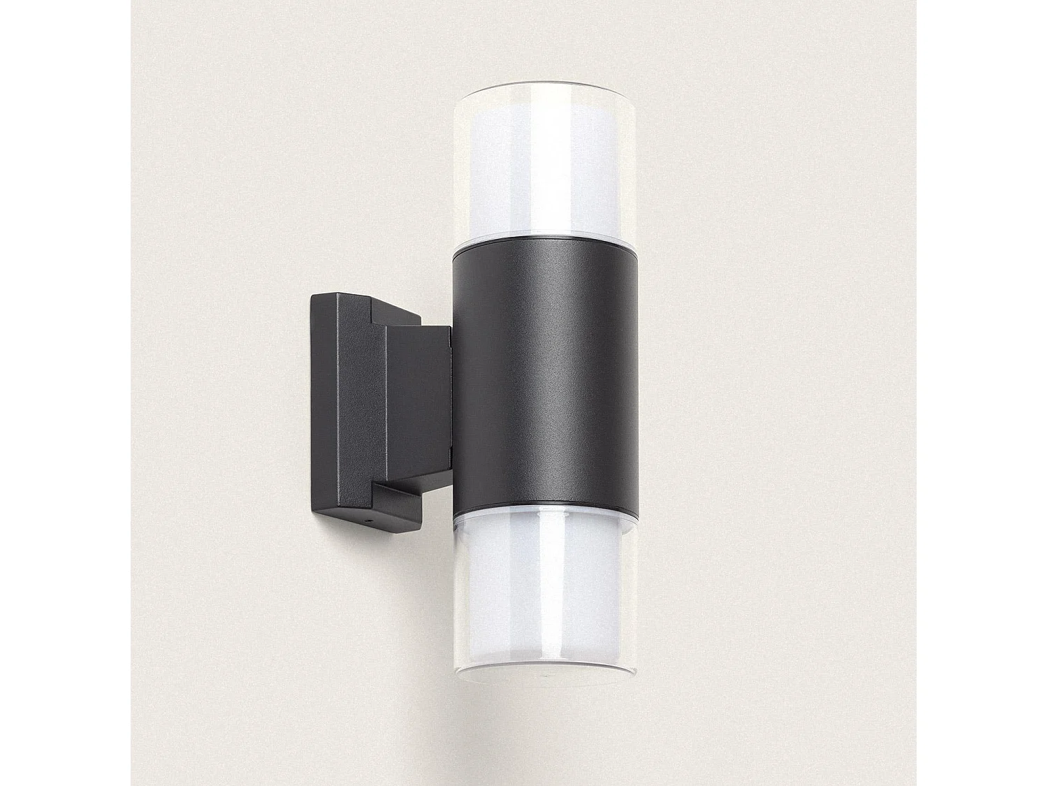 Aplique de Pared Exterior Aluminio Docker Negro