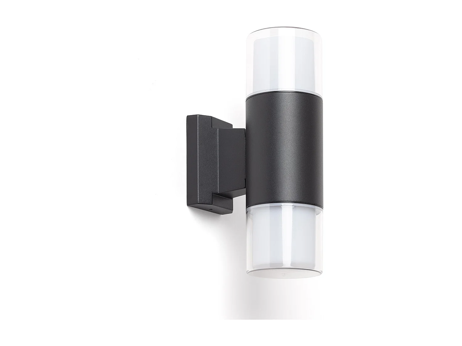 Aplique de Pared Exterior Aluminio Docker Negro