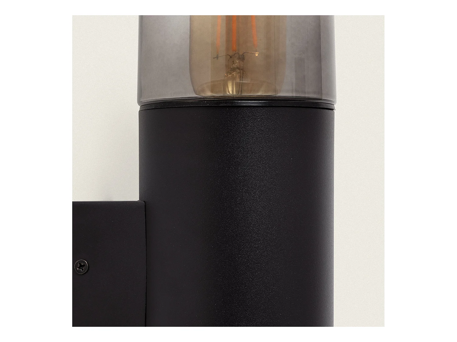 Applique da Parete per Esterni in Acciaio Inox Emley Duo Nero