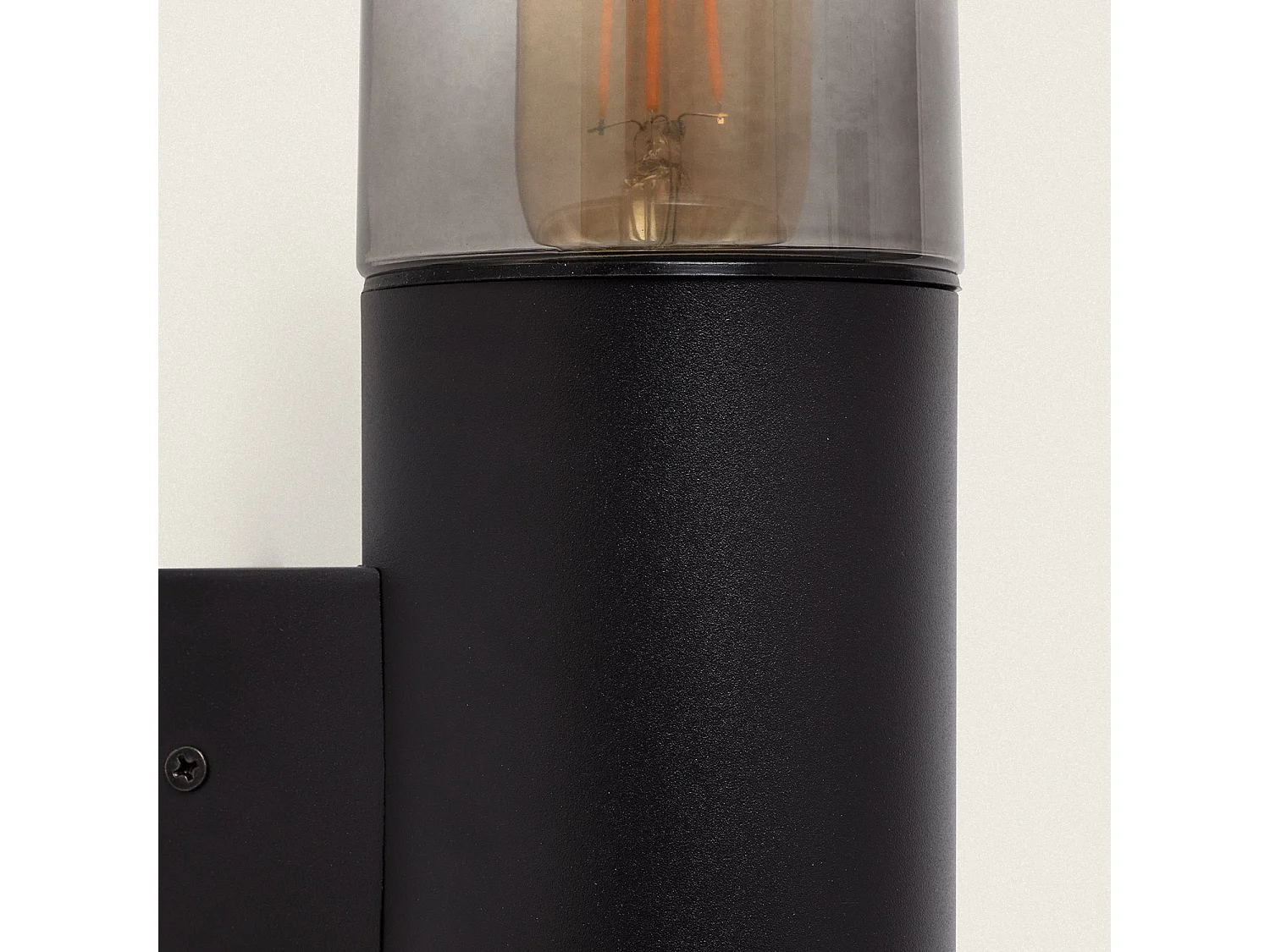 Applique Murale Extérieure Acier Inoxydable Emley Duo Noir