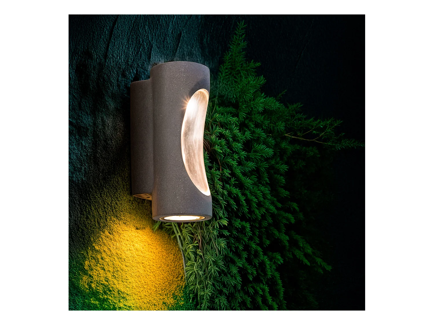 Applique da Parete per Esterni LED Regolabile 12W Cemento Large Brinvo Grigio Pietra