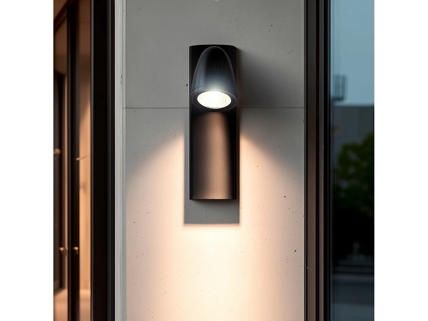 Applique Murale Extérieure LED 6W Aluminium Abel Noir