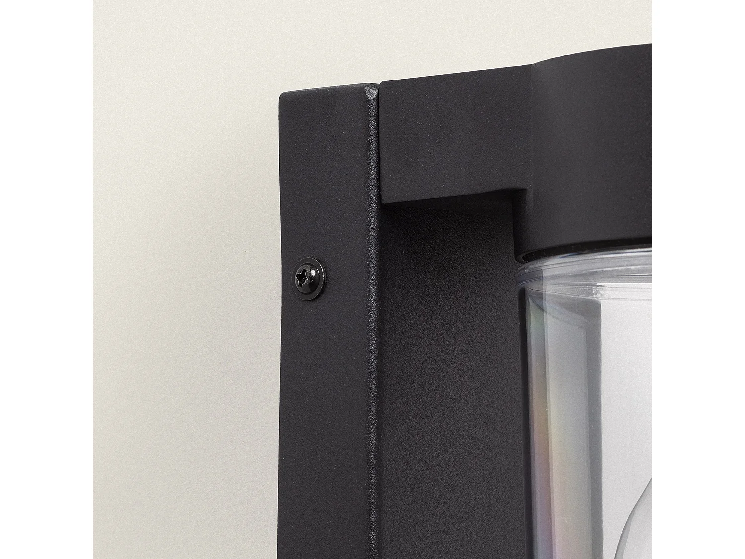 Aplique de Pared Exterior Solar LED 1,5W Aluminio Sentinel Negro