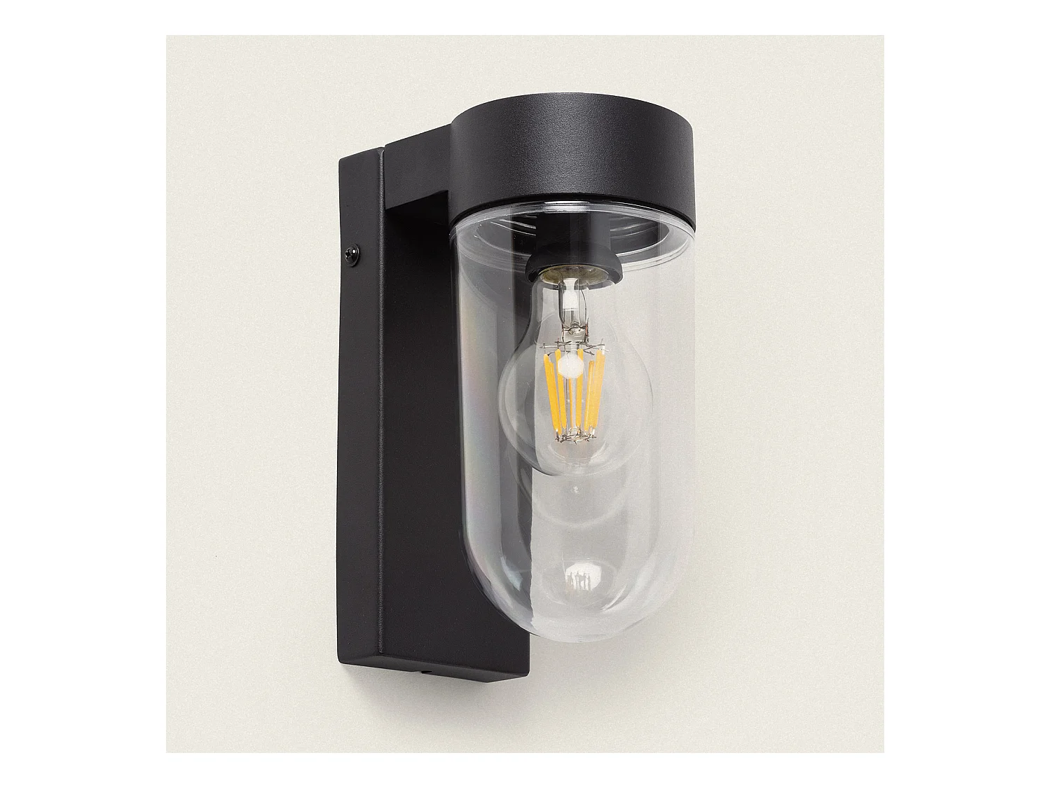 Applique Murale Extérieure Solaire LED 1,5W Aluminium Enzo Noir