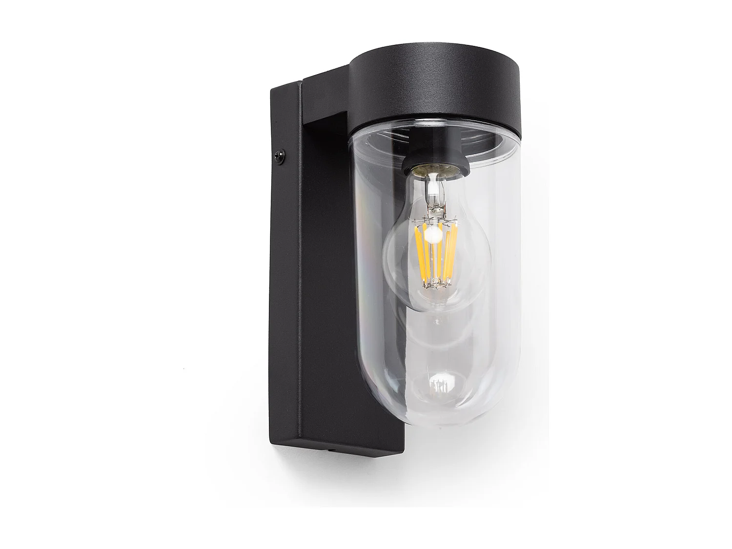 Applique da Parete per Esterni Solare LED 1,5W Alluminio Enzo Nero