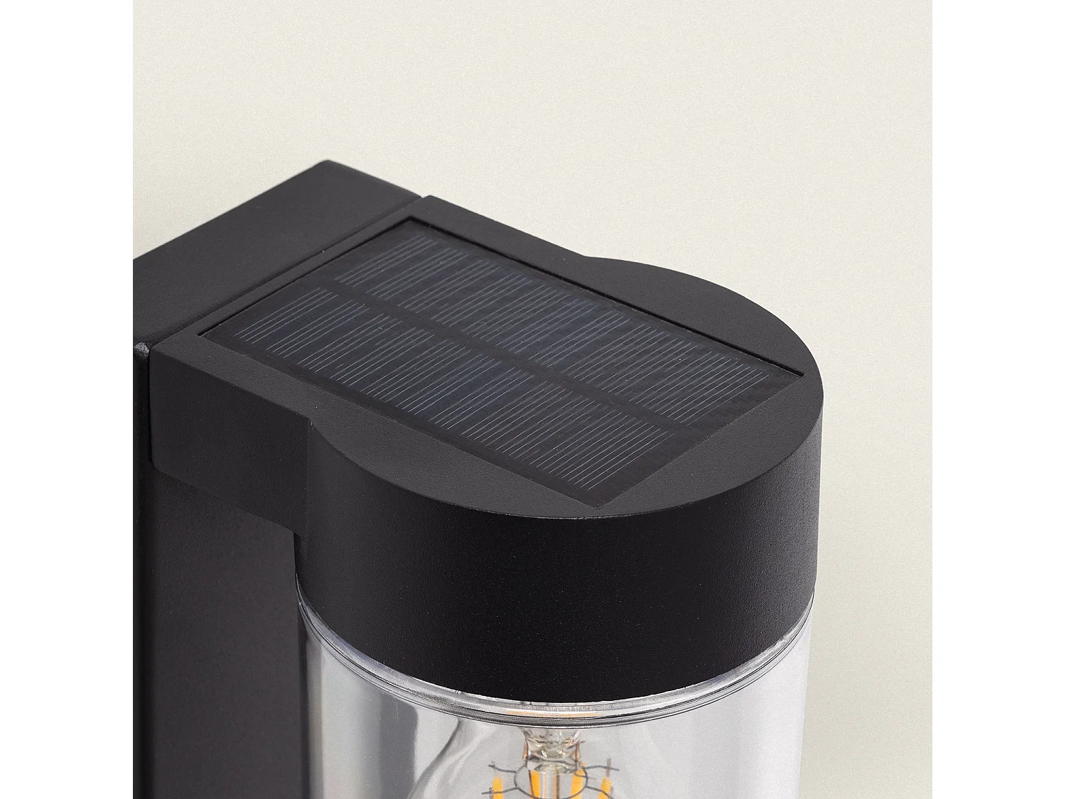 Applique da Parete per Esterni Solare LED 1,5W Alluminio Enzo Nero