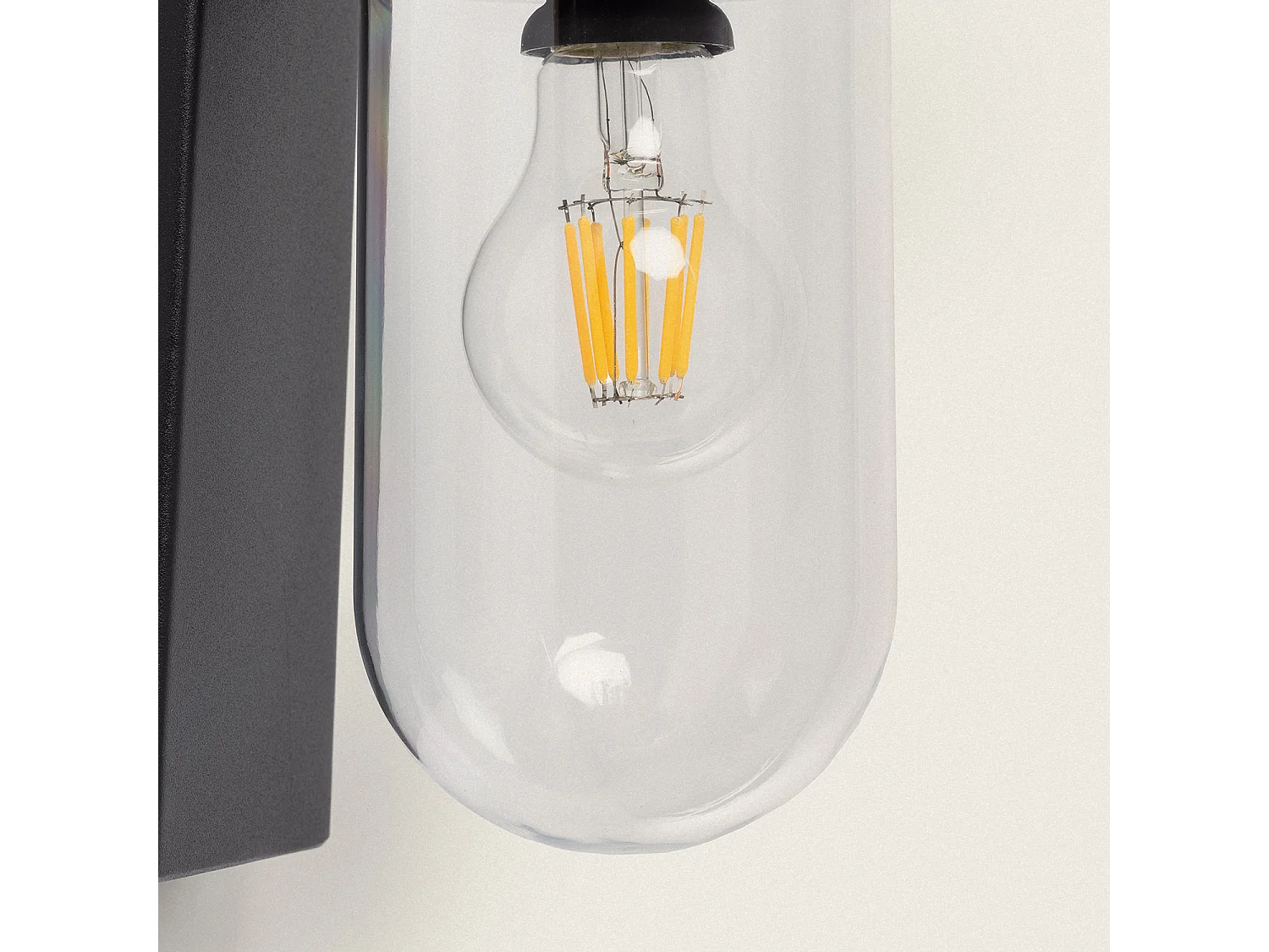 Applique da Parete per Esterni Solare LED 1,5W Alluminio Enzo Nero