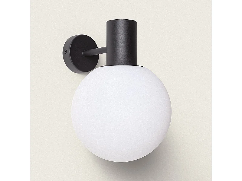 Applique Murale Extérieure Aluminium Tondu Noir