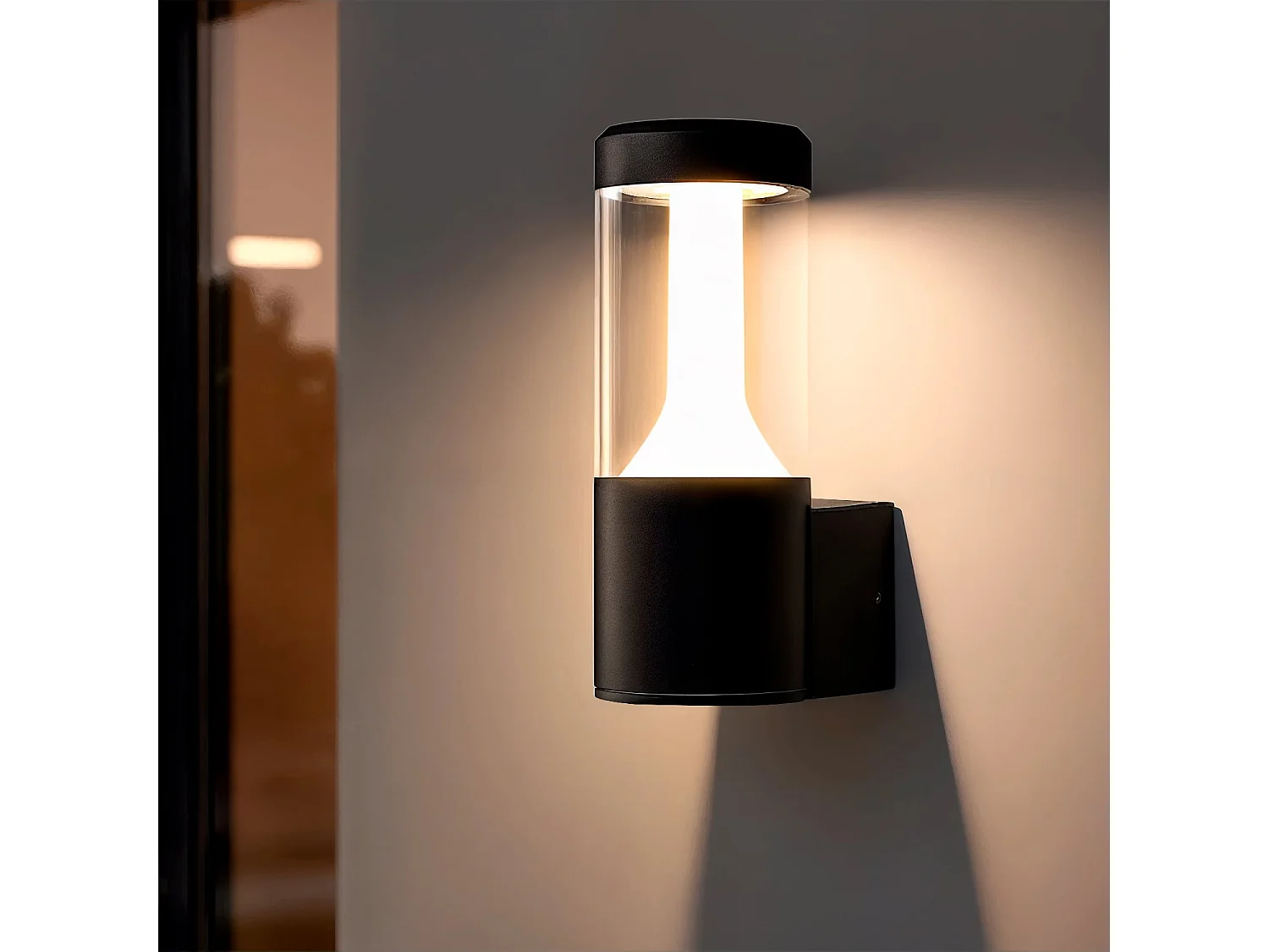 Applique da Parete per Esterni a LED da 10 W in Alluminio Nero Mikaro Nero Opaco