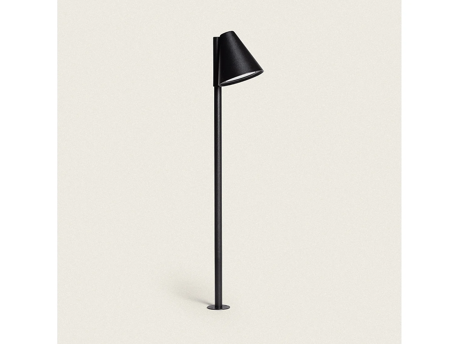 Baliza Exterior Pie 60 cm con Pincho Drimlec Negro Mate