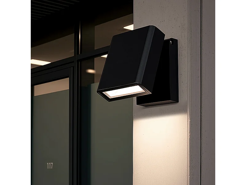Applique da Parete per Esterni LED 6W Alluminio Mully Nero