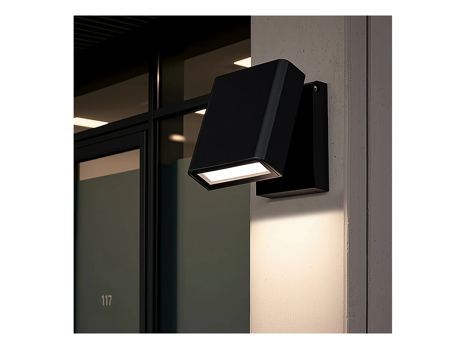 Applique da Parete per Esterni LED 6W Alluminio Mully Nero