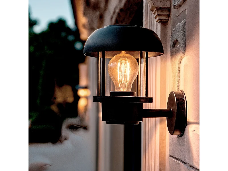 Applique da Parete per Esterni Alluminio Graham  Nero