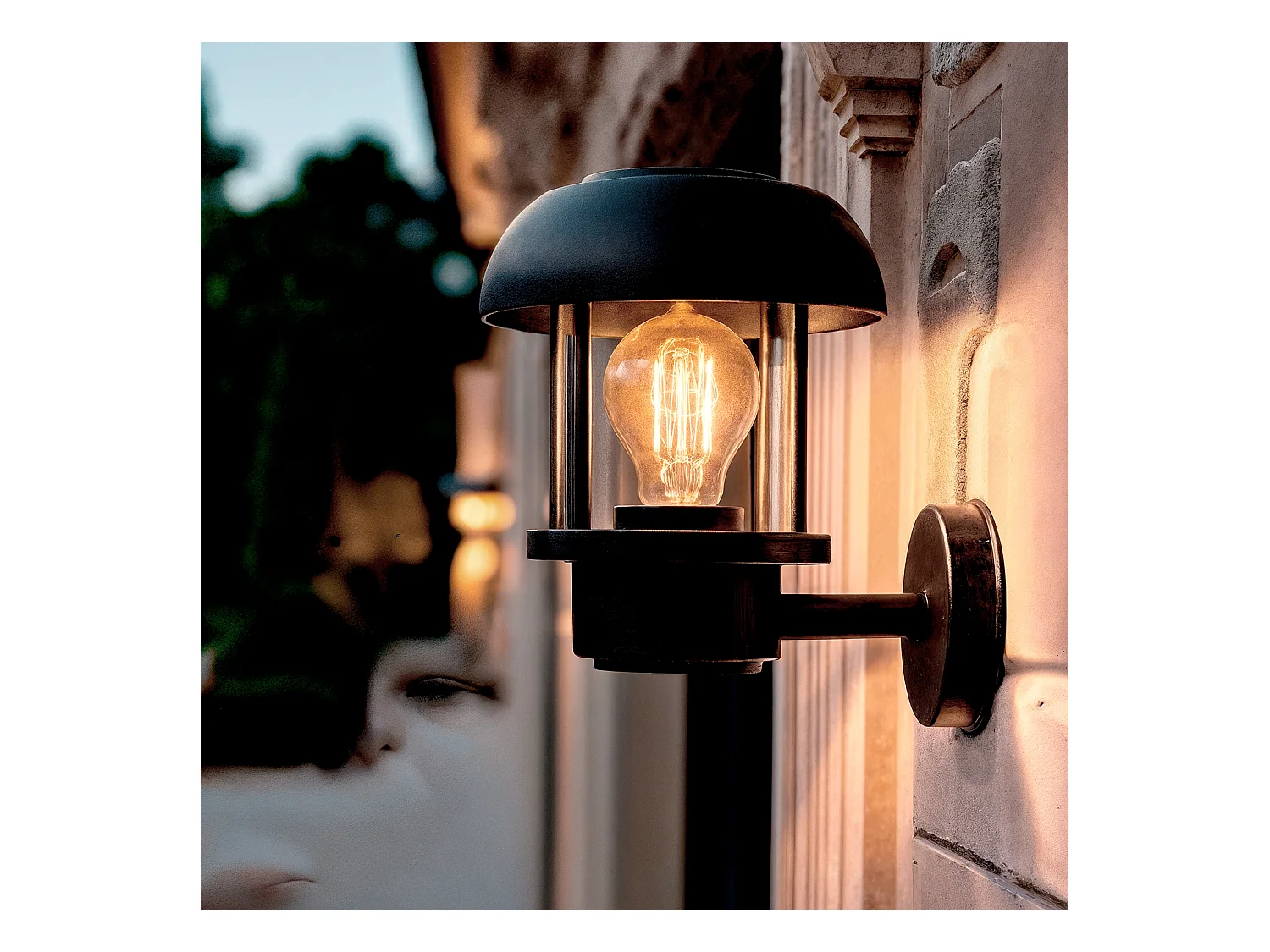 Applique da Parete per Esterni Alluminio Graham  Nero