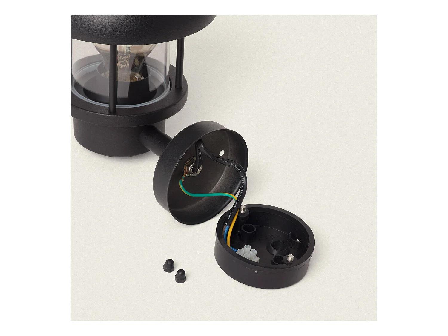 Applique da Parete per Esterni Alluminio Graham  Nero