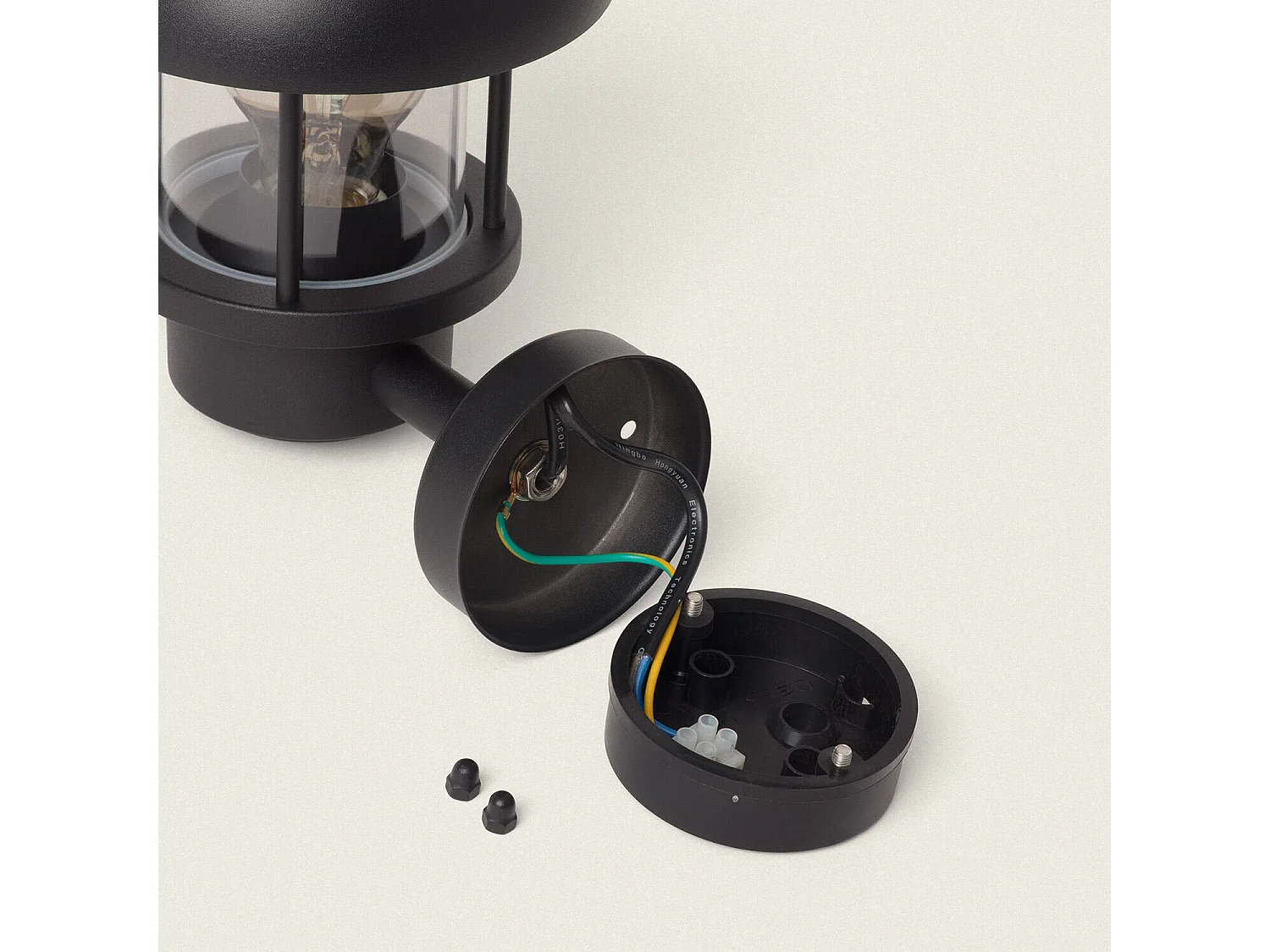 Applique Murale Extérieure Aluminium Graham Noir