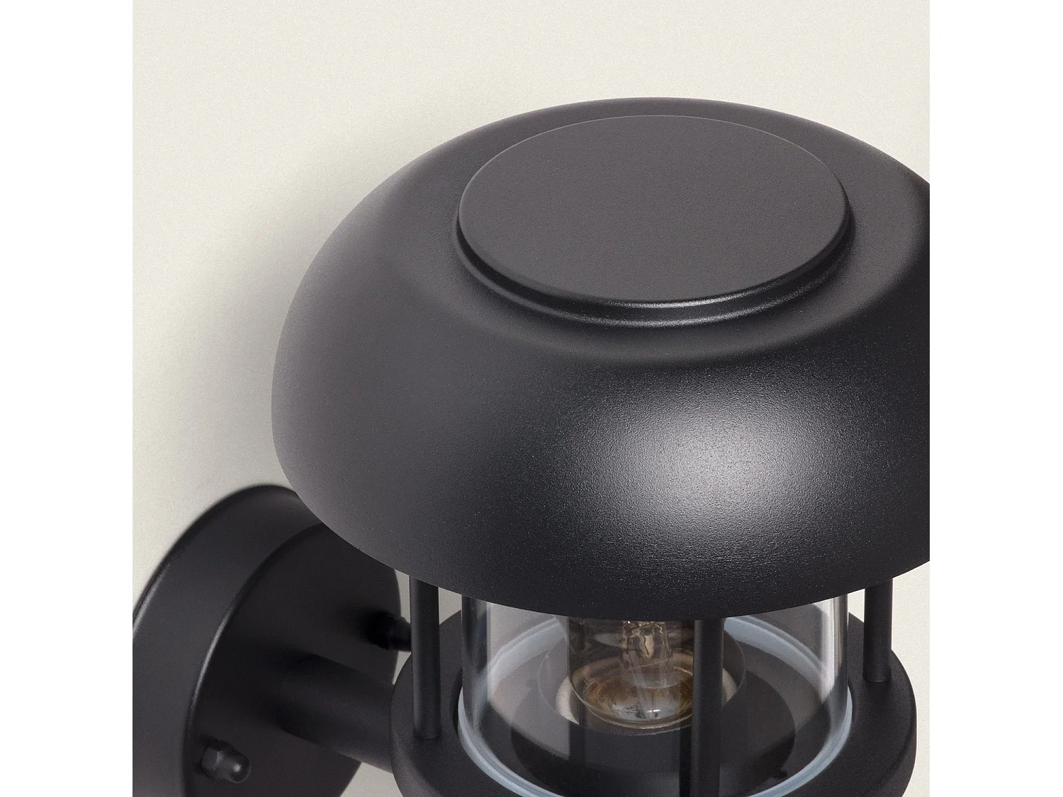 Aplique de Pared Exterior Aluminio Graham Negro