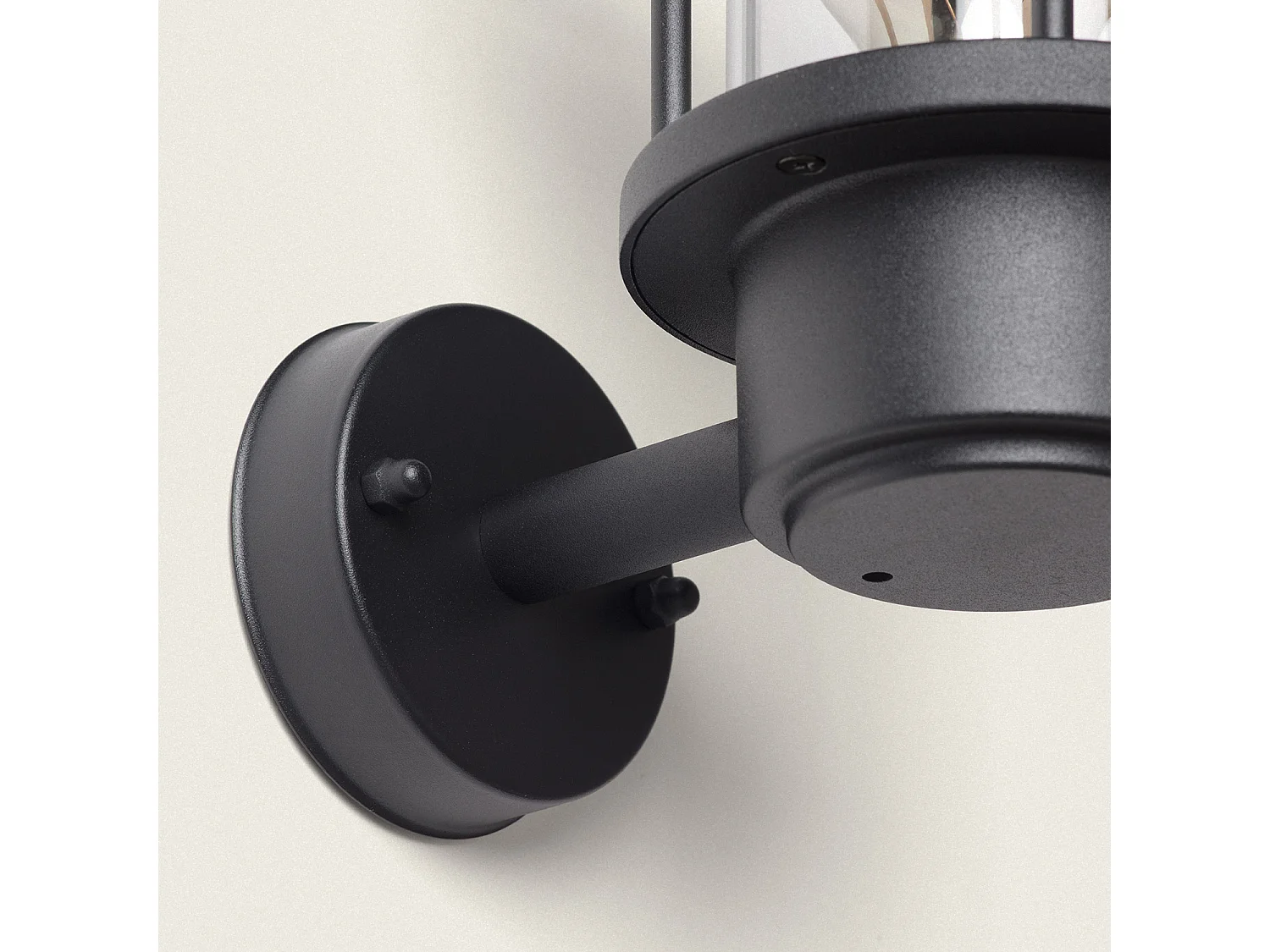 Aplique de Pared Exterior Aluminio Graham Negro