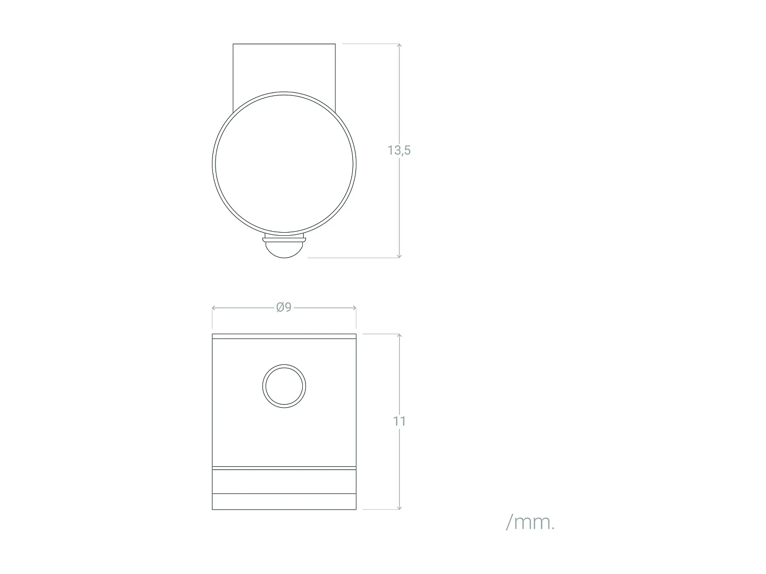 Applique Murale Extérieure Solaire LED Aluminium avec Détecteur de Mouvement Draco Noir