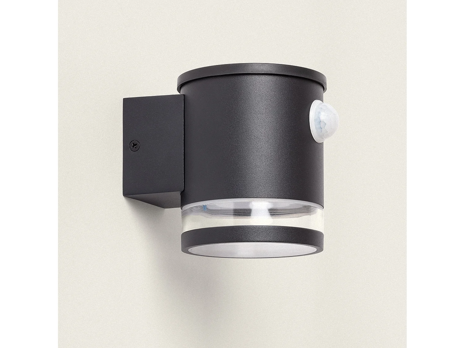 Applique Murale Extérieure Solaire LED Aluminium avec Détecteur de Mouvement Mini Draco Noir