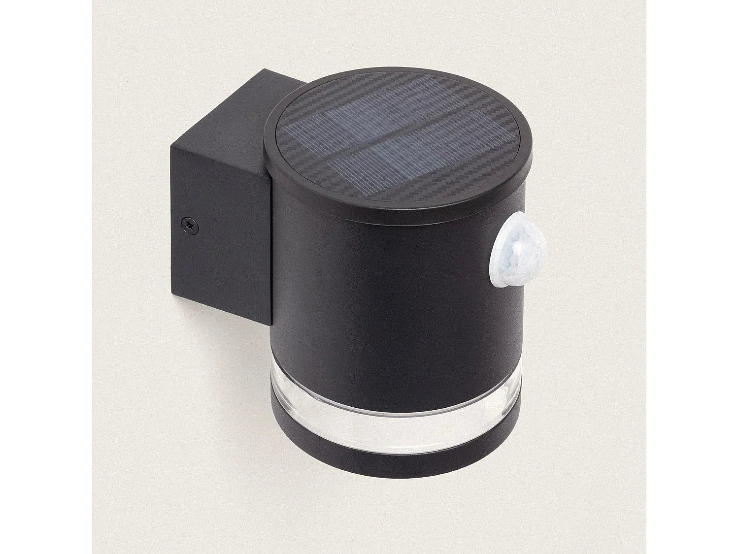 Applique Murale Extérieure Solaire LED Aluminium avec Détecteur de Mouvement Mini Draco Noir
