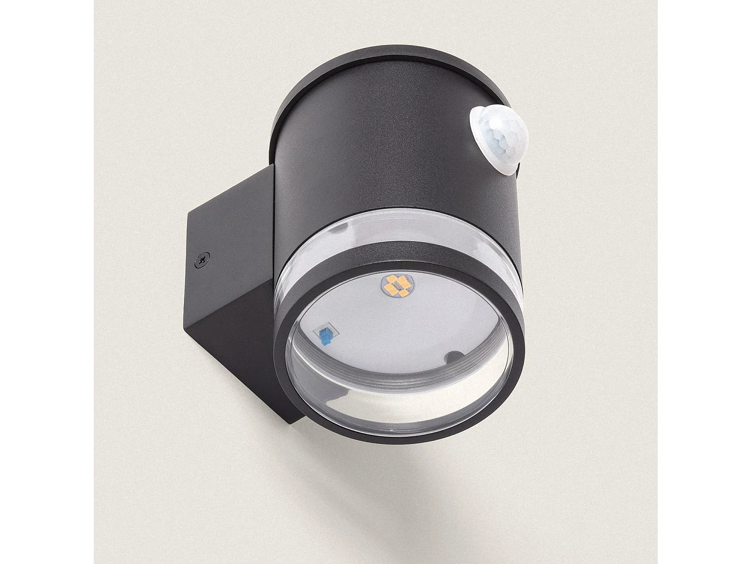 Applique Murale Extérieure Solaire LED Aluminium avec Détecteur de Mouvement Mini Draco Noir