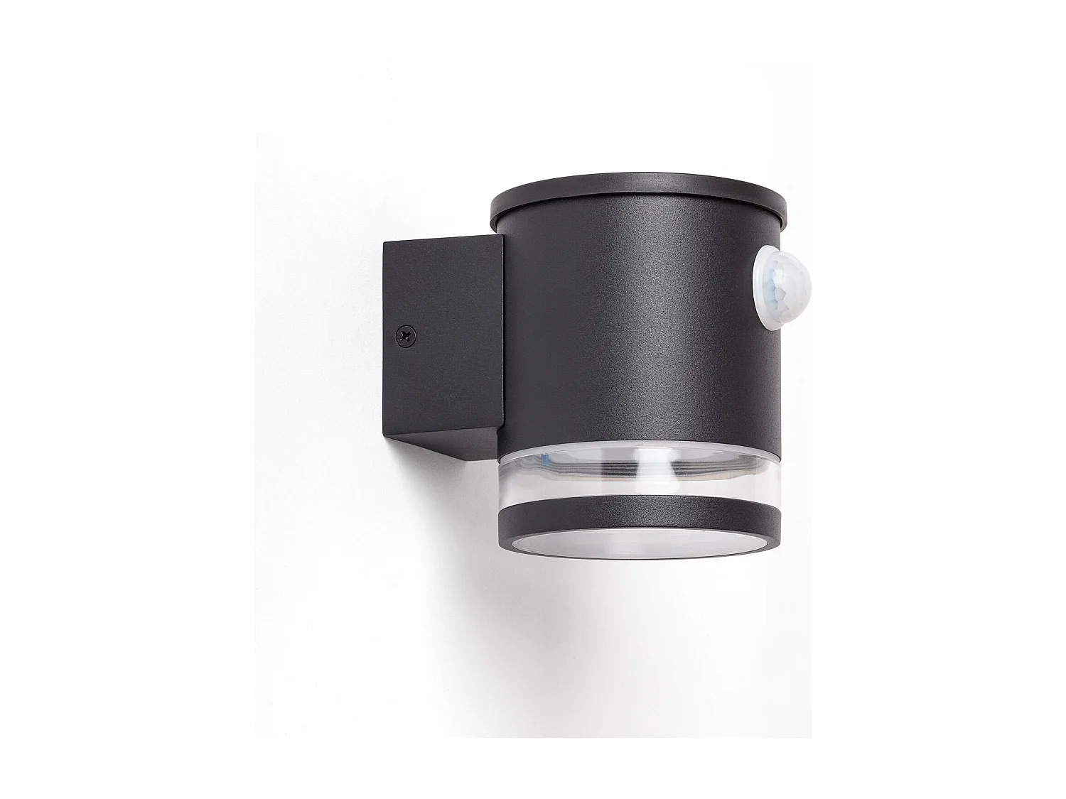 Applique Murale Extérieure Solaire LED Aluminium avec Détecteur de Mouvement Mini Draco Noir