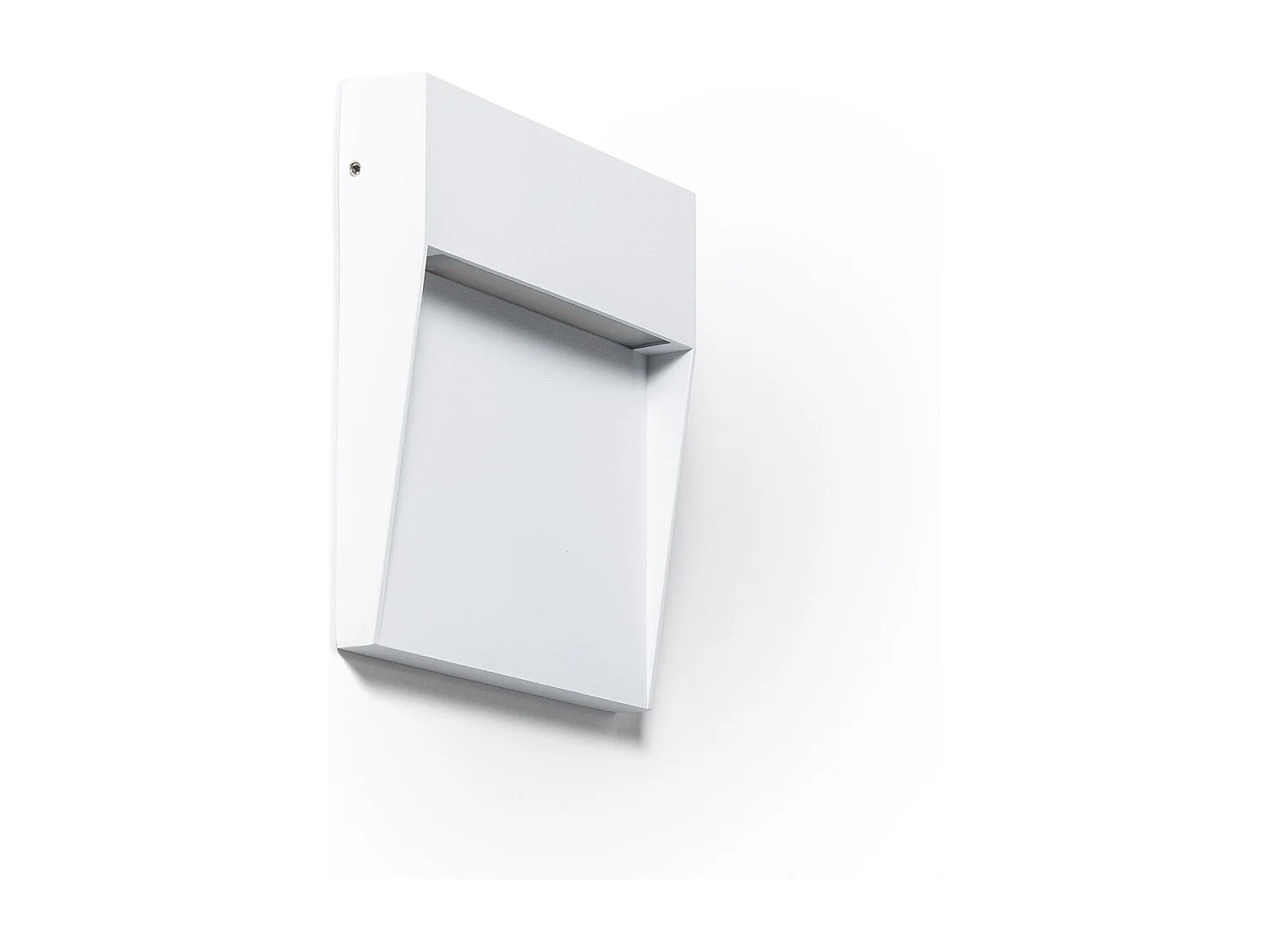 Applique Murale Extérieure LED 6,5 W CCT Sélectionnable Aluminium Saillie Carrée Jade Blanc
