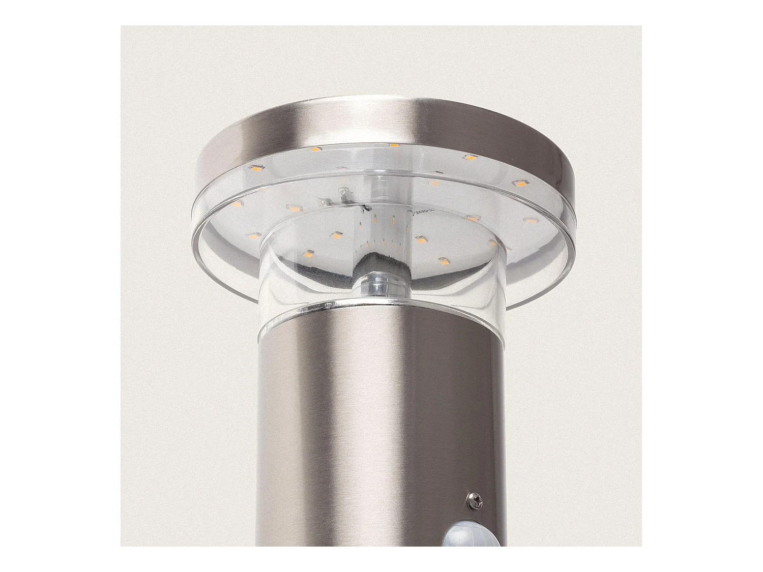 Applique Murale Solaire LED 1,5W Aluminium avec Détecteur de Mouvement Argent