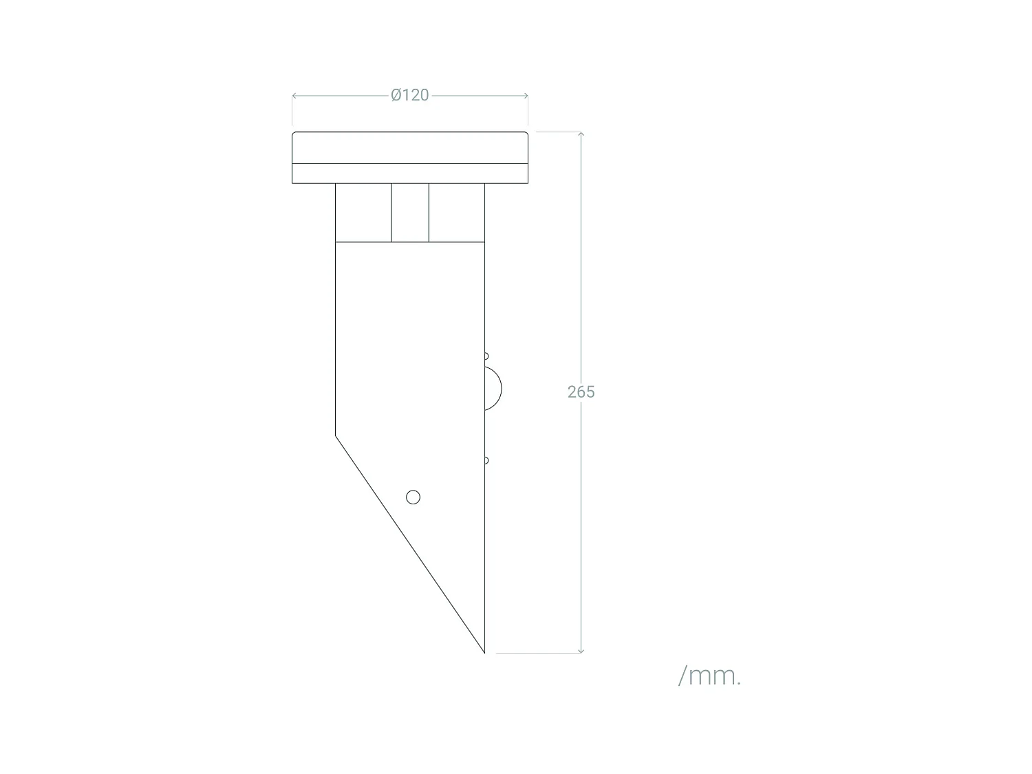 Applique Murale Solaire LED 1,5W Aluminium avec Détecteur de Mouvement Argent