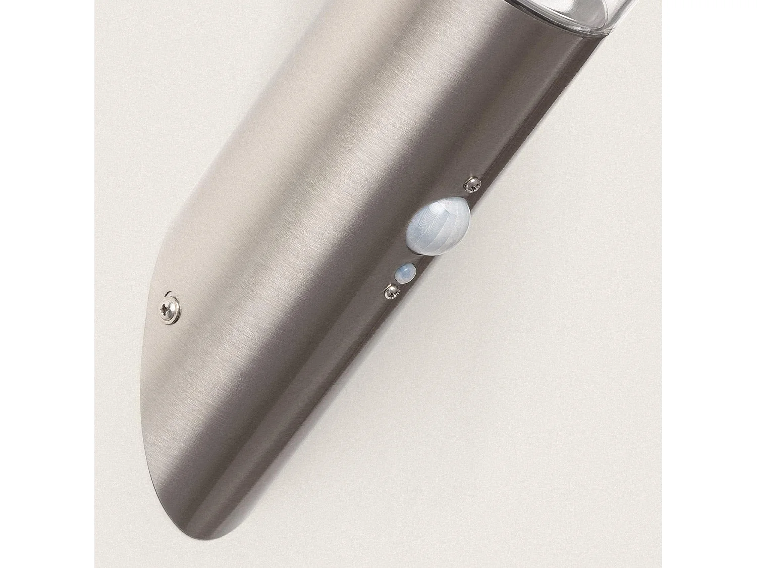 Applique Murale Solaire LED 1,5W Aluminium avec Détecteur de Mouvement Argent