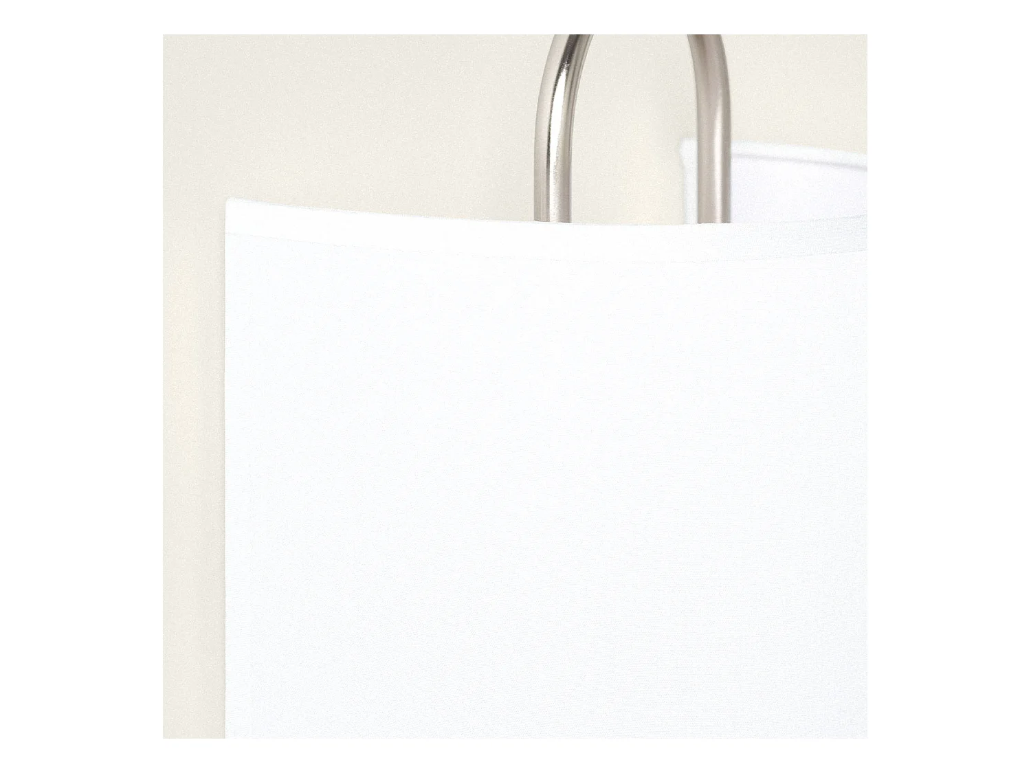 Aplique Pared Metal y Tela Duque Blanco