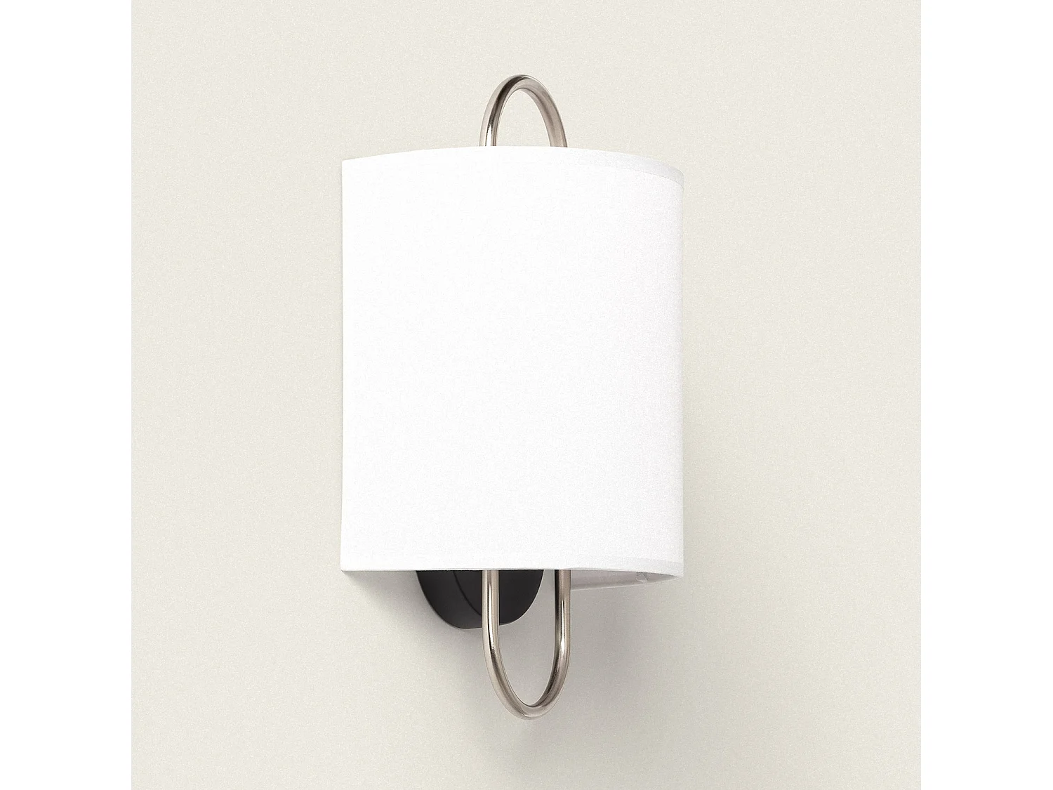 Applique Murale Métal et Tissu Duque Blanc