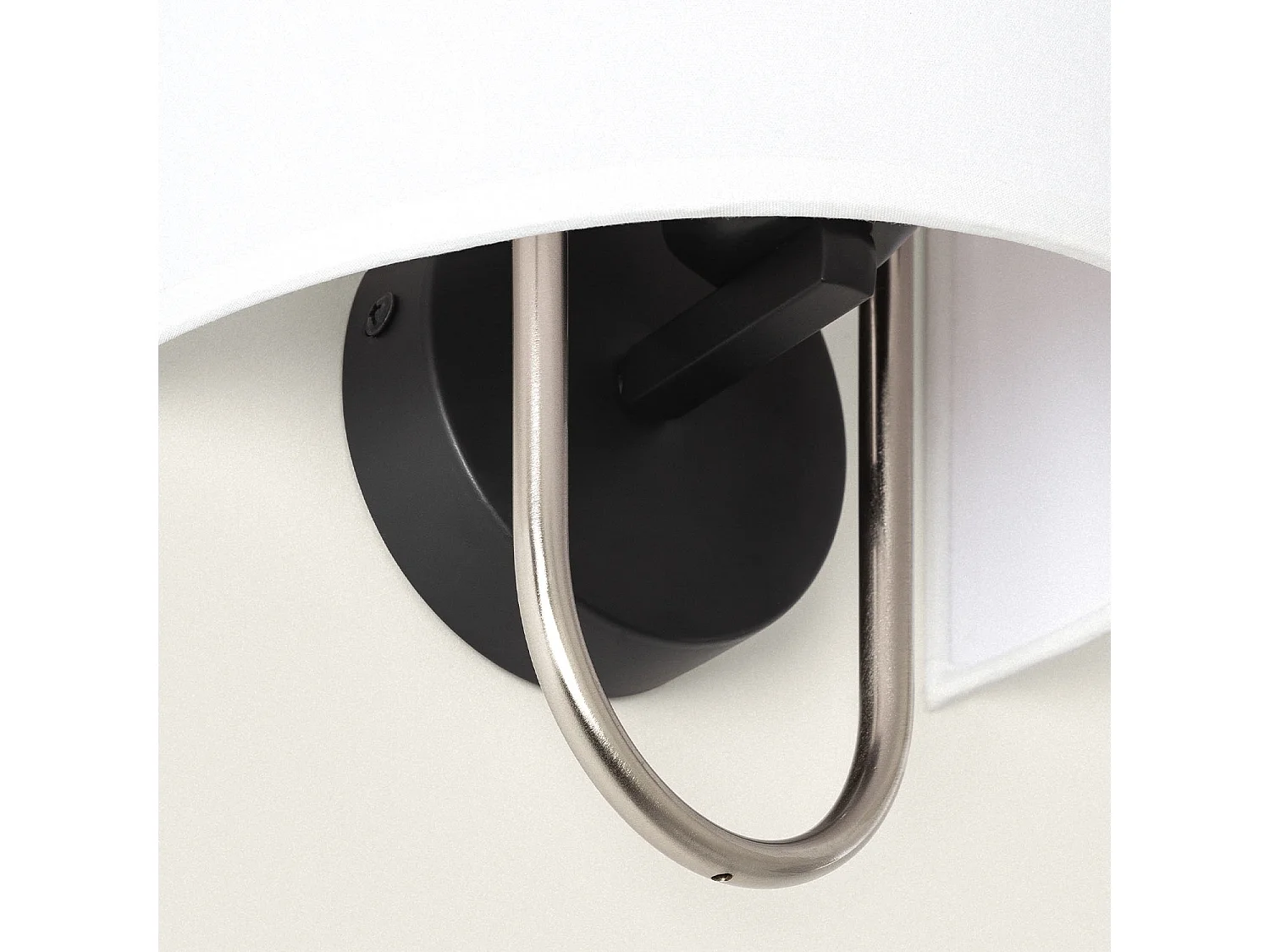 Applique Murale Métal et Tissu Duque Blanc