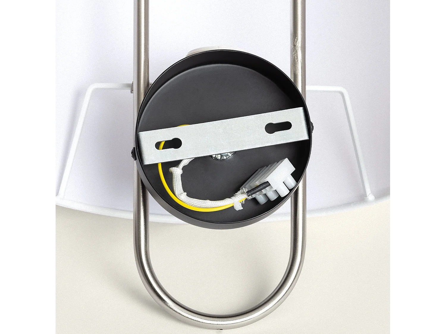 Applique Murale Métal et Tissu Duque Blanc