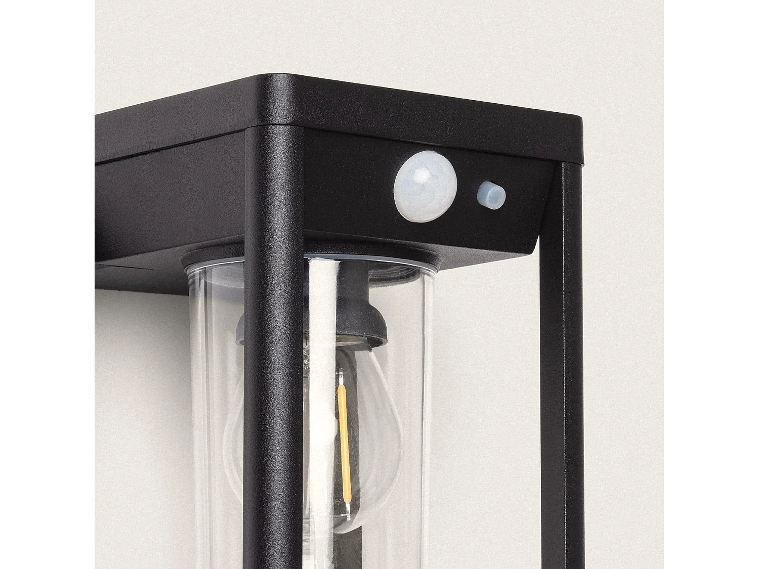 Applique Murale Extérieure Solaire LED 2W Aluminium Devah avec Détecteur de Mouvement Noir