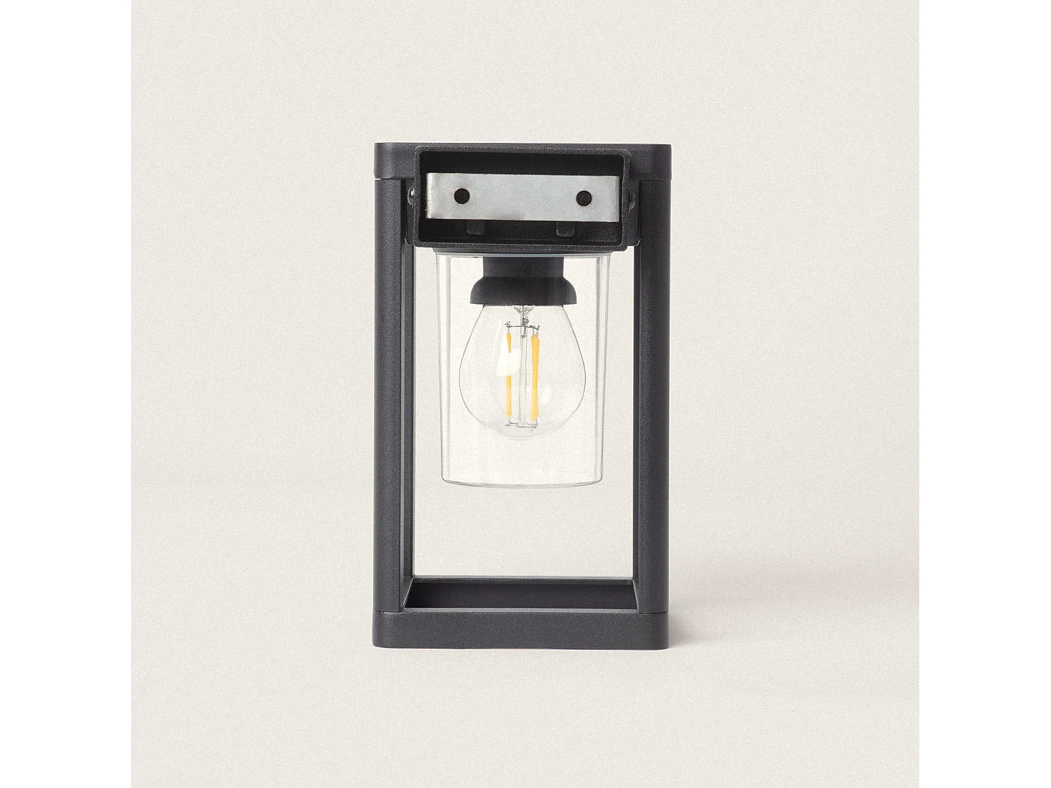 Applique Murale Extérieure Solaire LED 2W Aluminium Devah avec Détecteur de Mouvement Noir