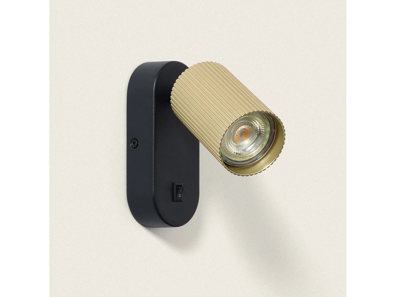 Aplique de Pared Aluminio Aritz 1 Foco Dorado