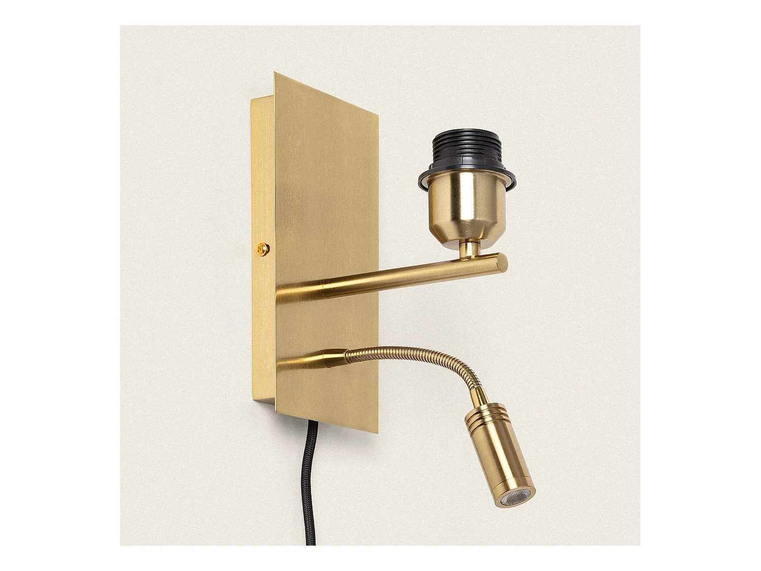 TechBrey Lámpara de Pared con Luz de Lectura 2.5W Metal Linna sin Pantalla