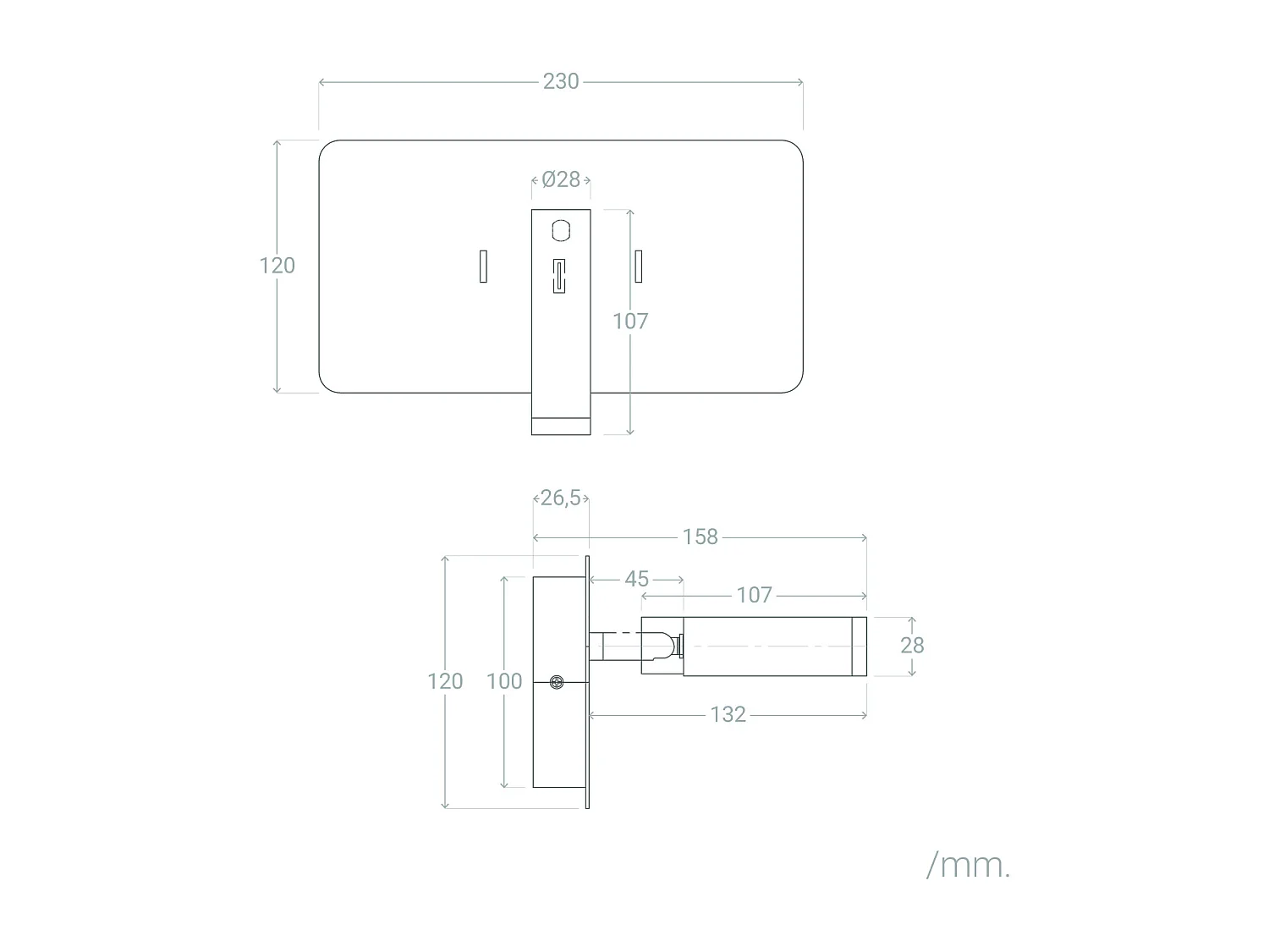 Lámpara de Pared con Luz de Lectura LED 8W Metal y Puerto USB Rossey Blanco