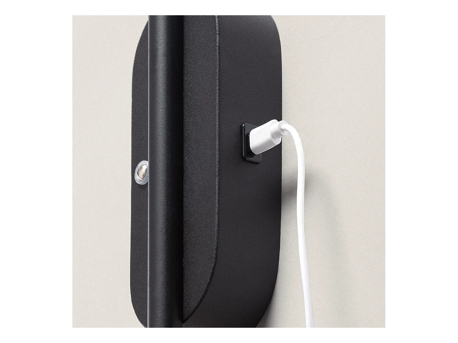 Applique Murale LED Métal avec Batterie Rechargeable Aura Noir