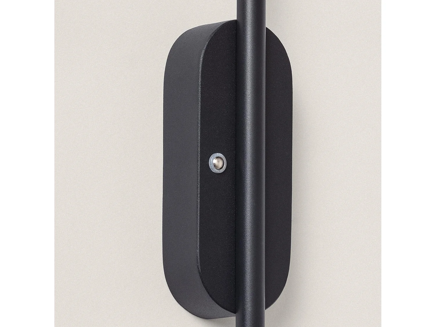 Aplique de Pared LED con Batería USB Recargable Metal Aura Negro