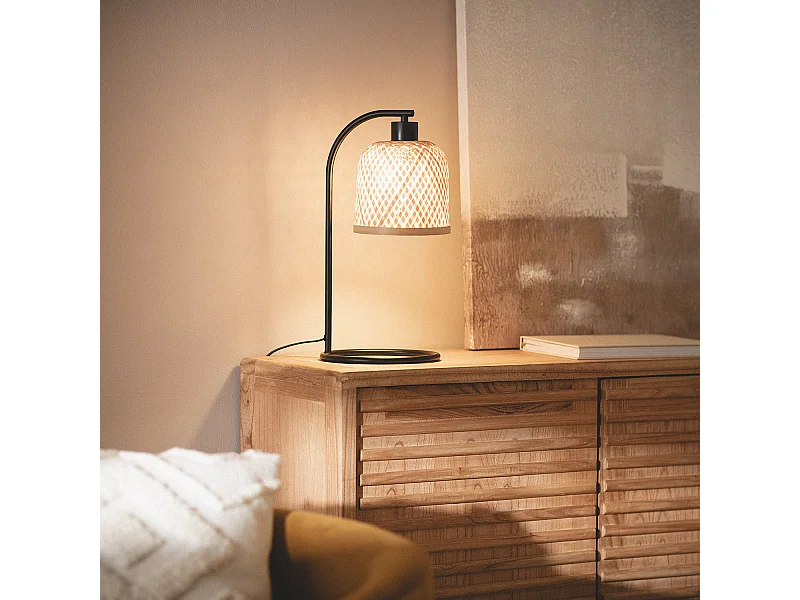 Lampada da Tavolo Bambù Adola Naturale