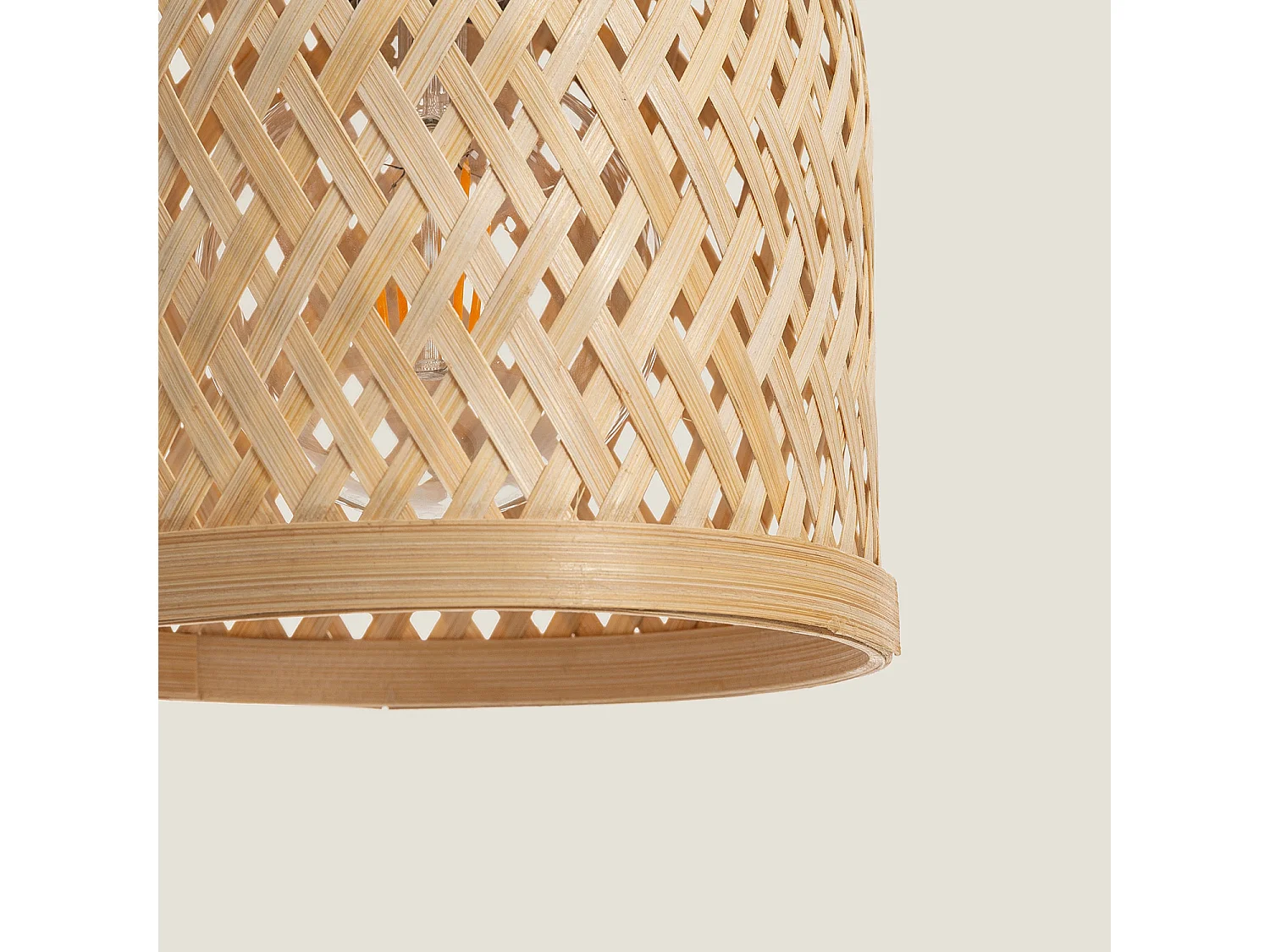 Lampada da Tavolo in Metallo e Bambù Adola Naturale