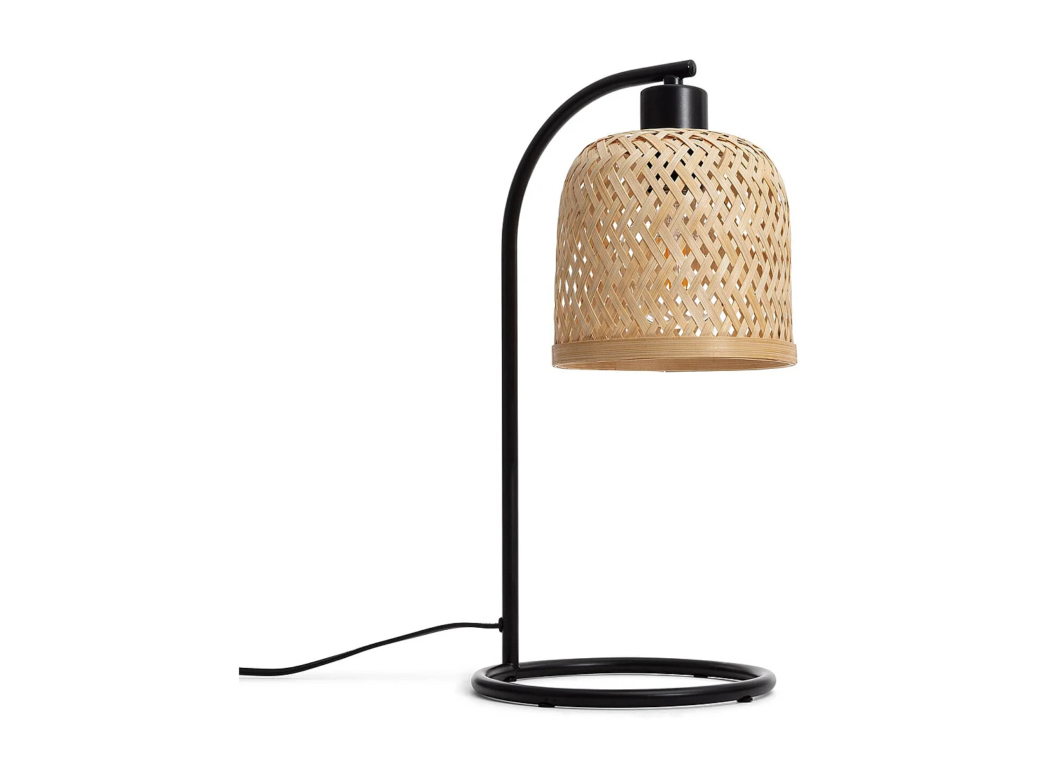 Lampe à Poser Métal et Bambou Adola Naturel