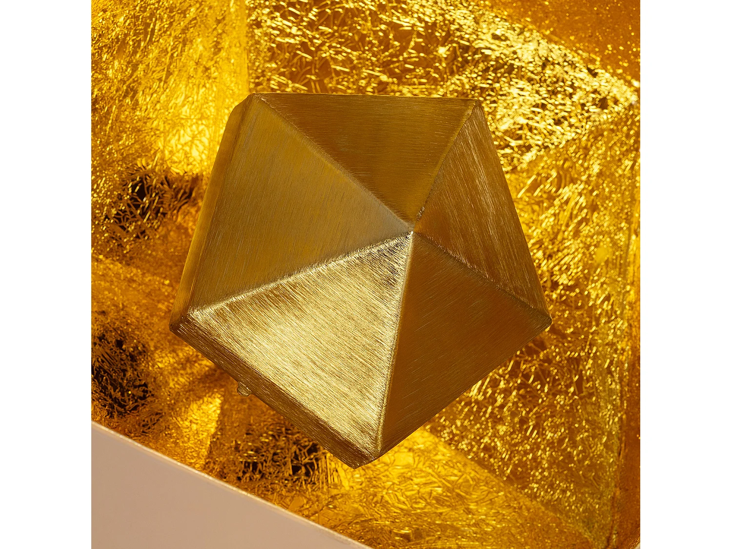 Lampe à Poser Métal Gold Elia Beige