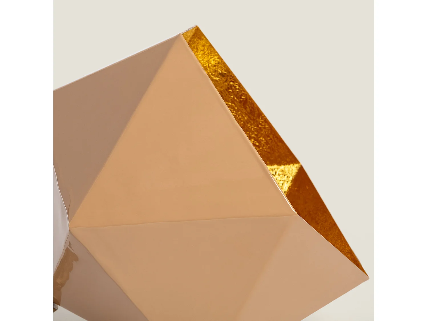 Lampe à Poser Métal Gold Elia Beige