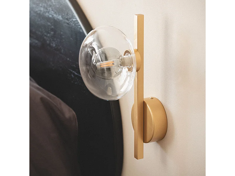 Aplique Pared Aluminio Hassi Gris