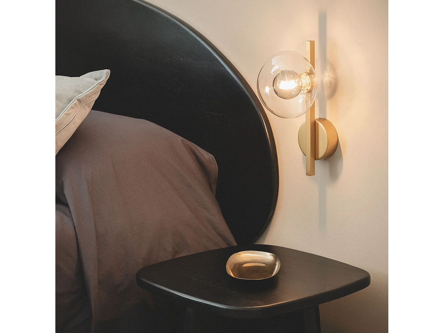 Applique aluminium Hassi Gris