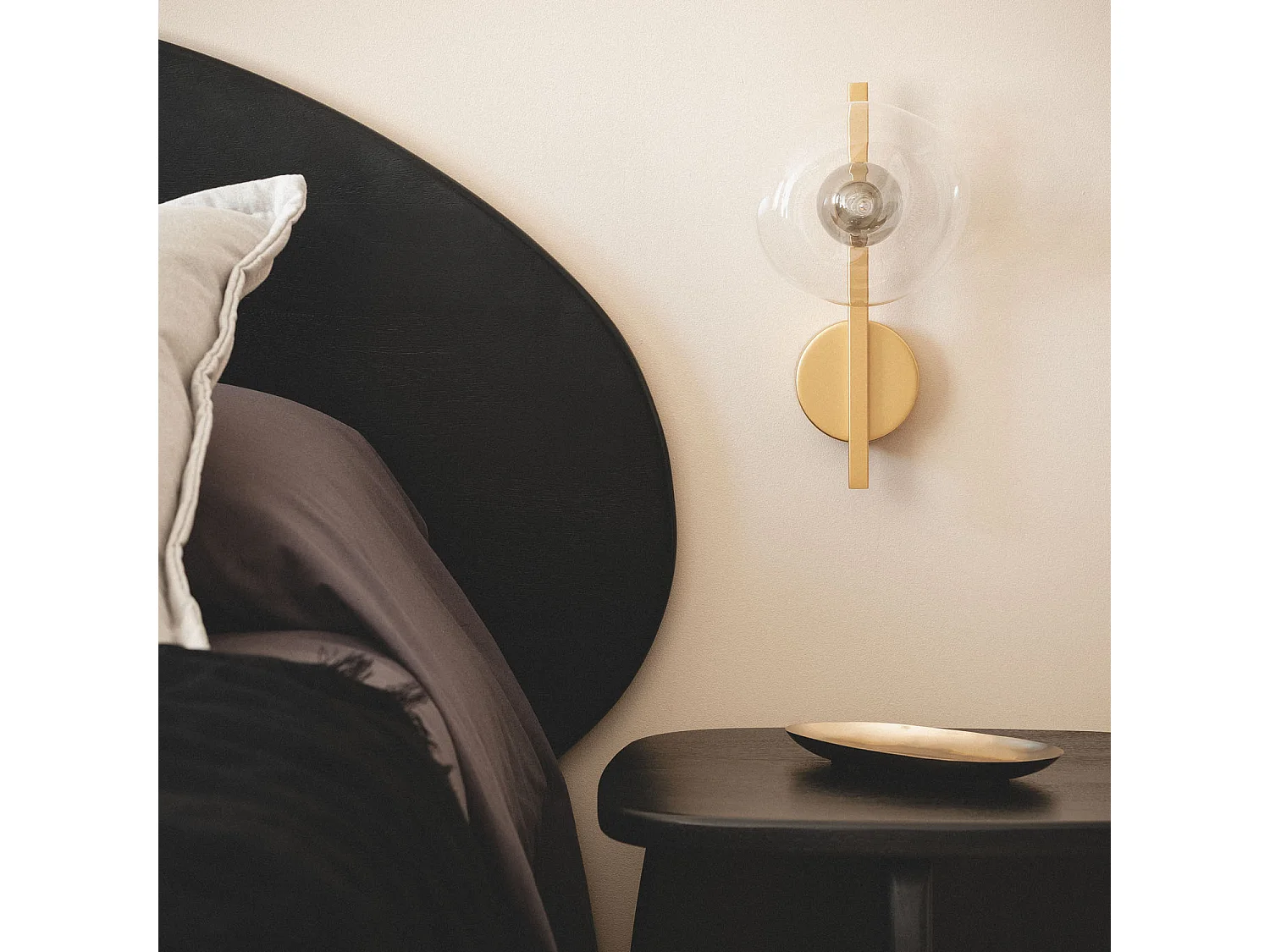 Applique aluminium Hassi Gris